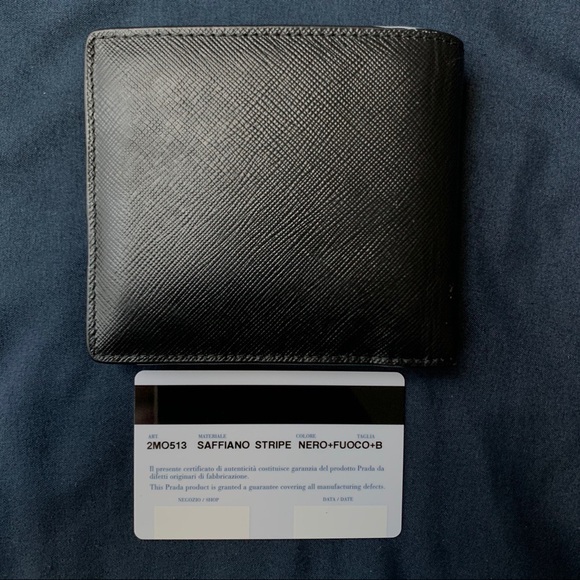 Men’s Prada Saffiano Leather 8 Card Wallet - Picture 2 of 3